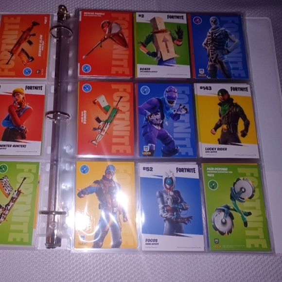 Fortnite Trading Cards Binder Collection 🔥 100 Fortnite Card Lot - Picture 3 of 11